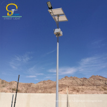 Solar Powered LED Streetlight Estilo Ao Ar Livre Caminho / Porta / Jardim / Rua / Luz Da Estrada com câmera de cctv, pós luz solar ao ar livre